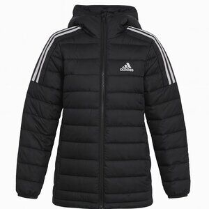 Adidas Women's Essentials Light Down Hooded Parka Jacket – Size M